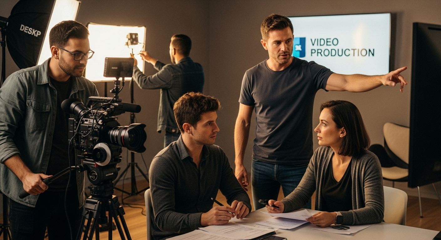 video production team studio