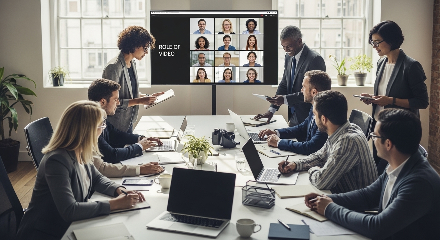 corporate communication video meeting