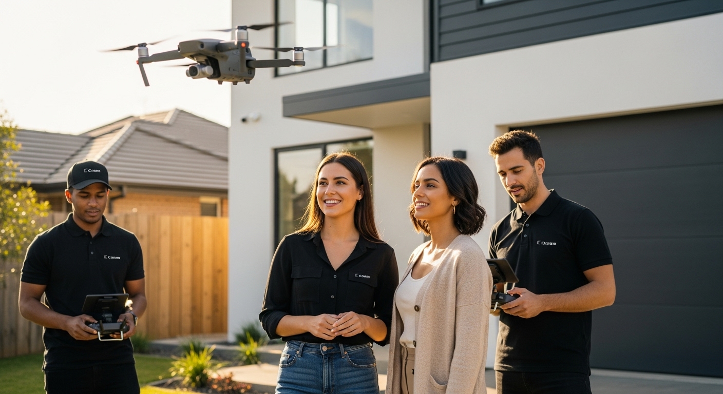 drone immobilier maison