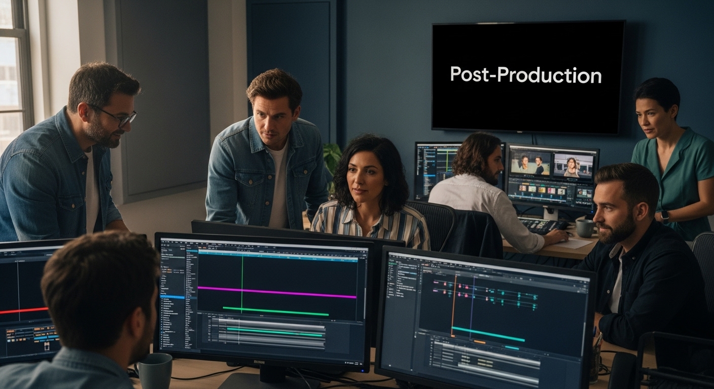 post-production studio team