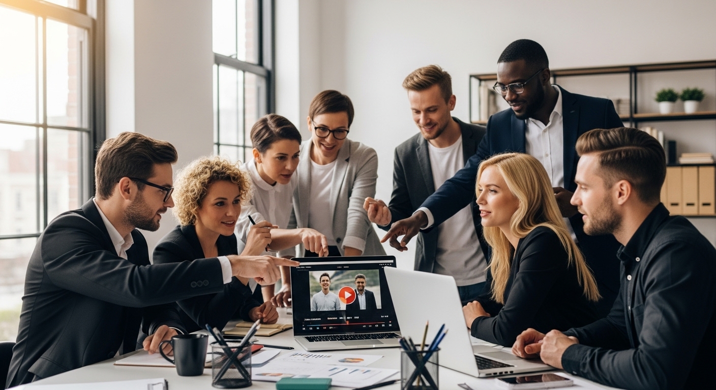 marketing vidéo équipe