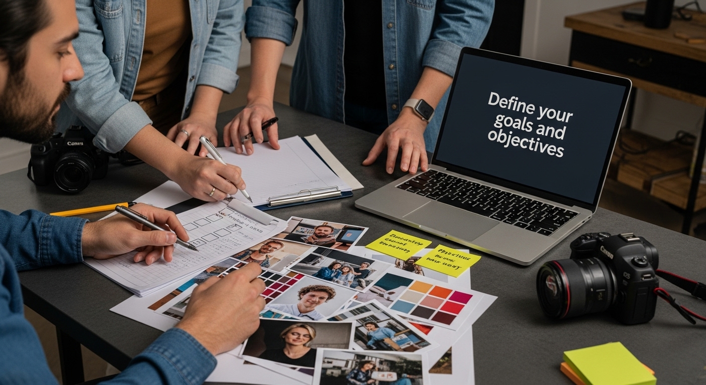 photoshoot planning tabletop