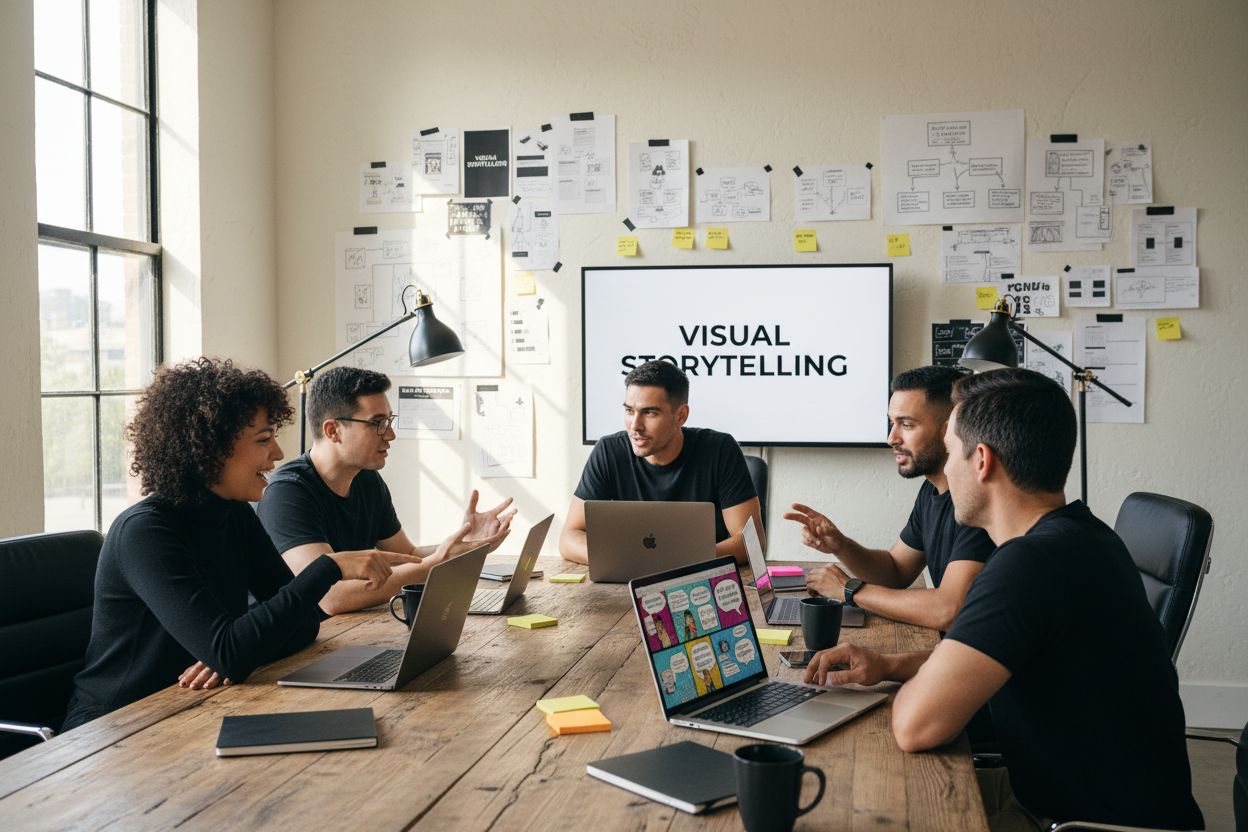 visual storytelling teamwork office