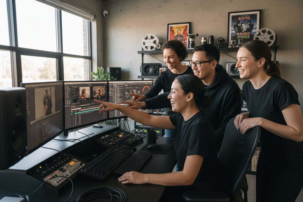 livraison rapide audiovisuelle studio équipe