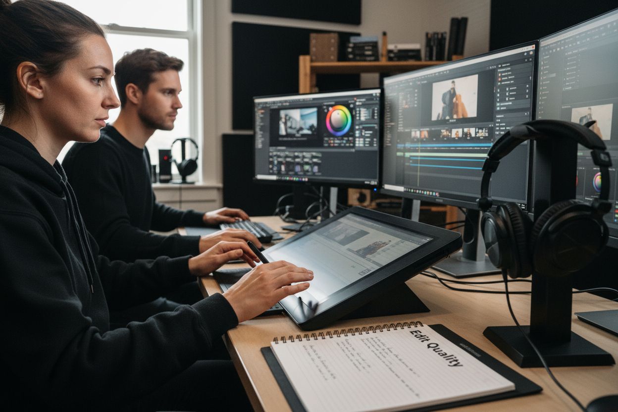 editing promotional ad process