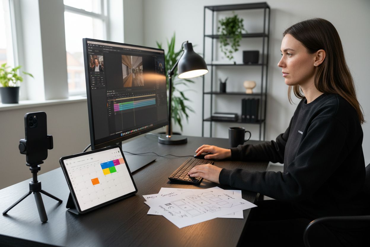 workflow vidéo réseaux sociaux