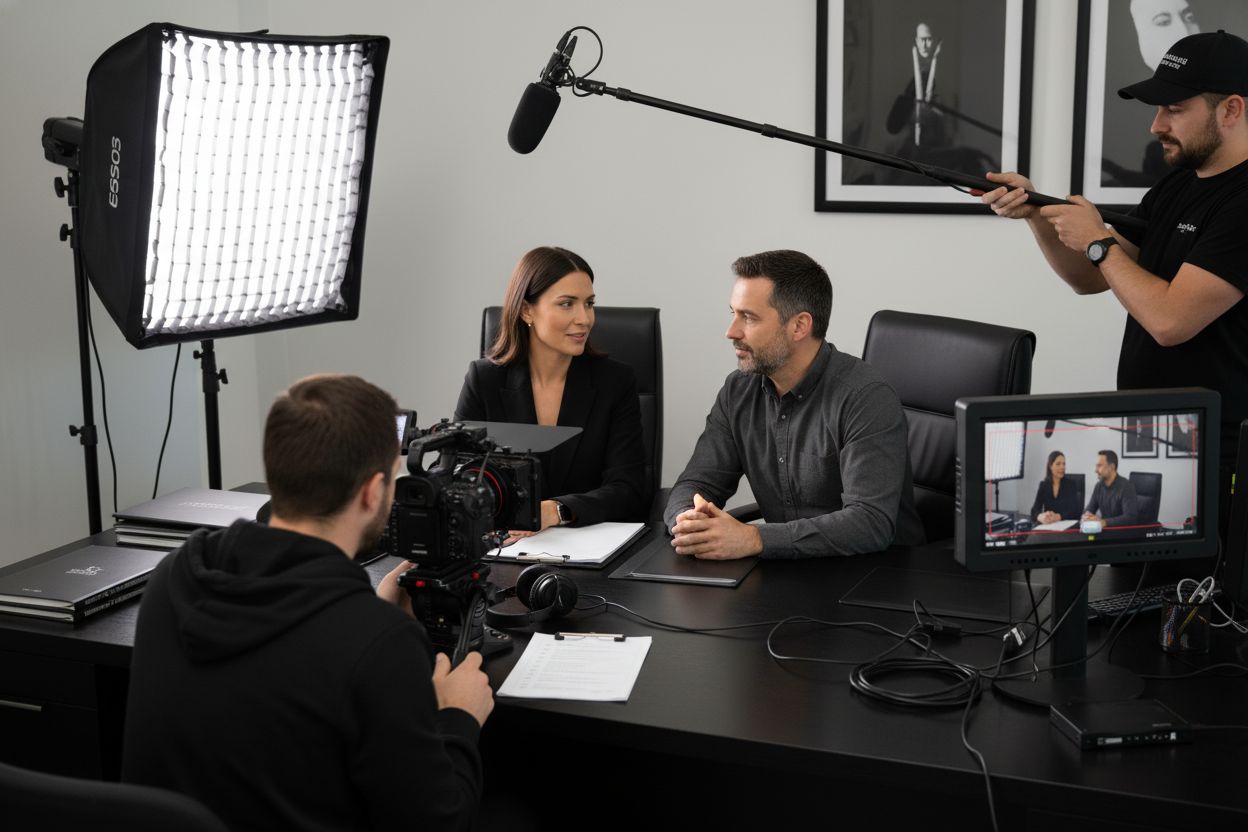 tournage vidéo entreprise en action