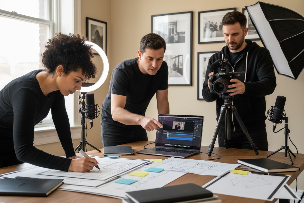 création vidéo d’entreprise process