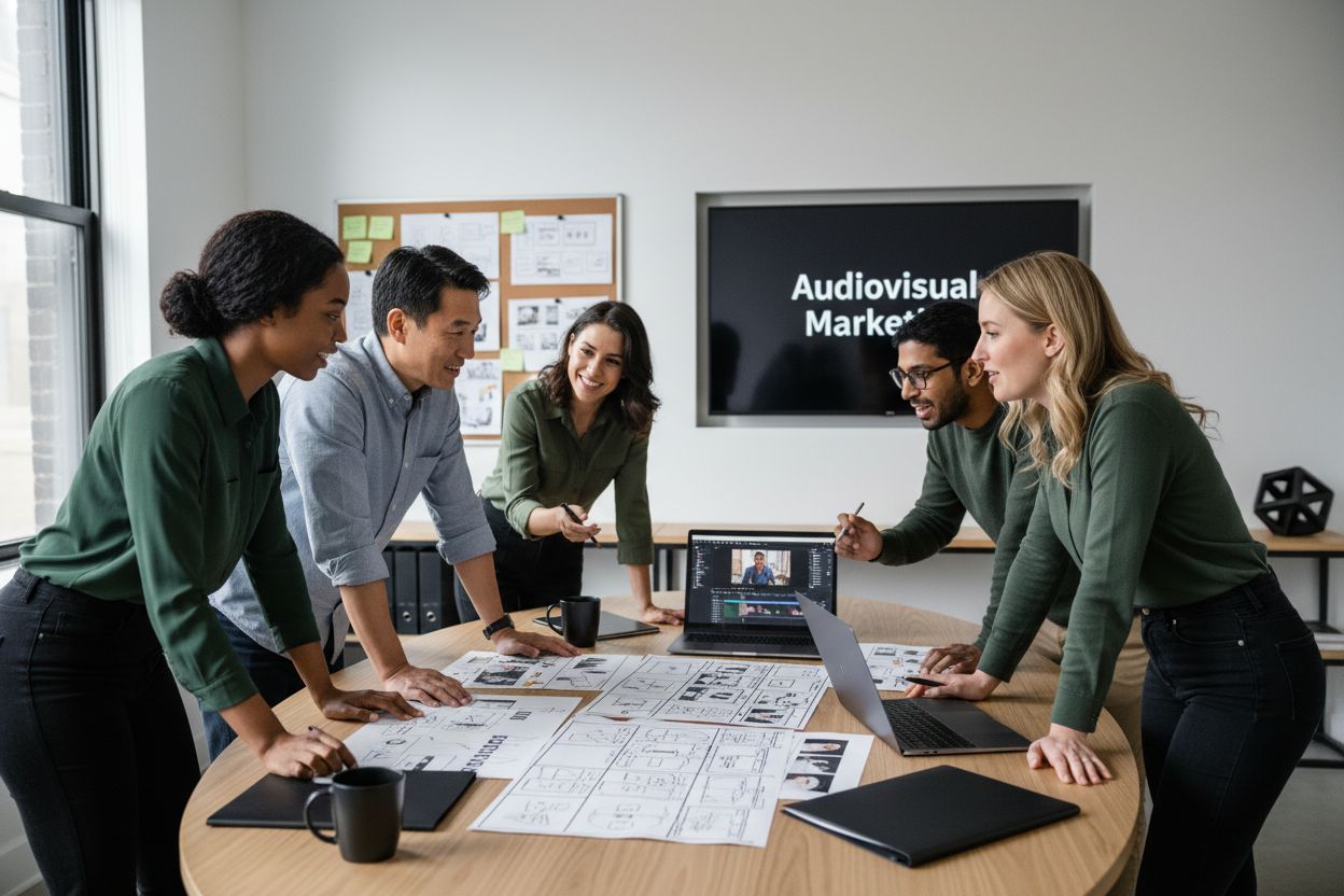 audiovisual marketing teamwork