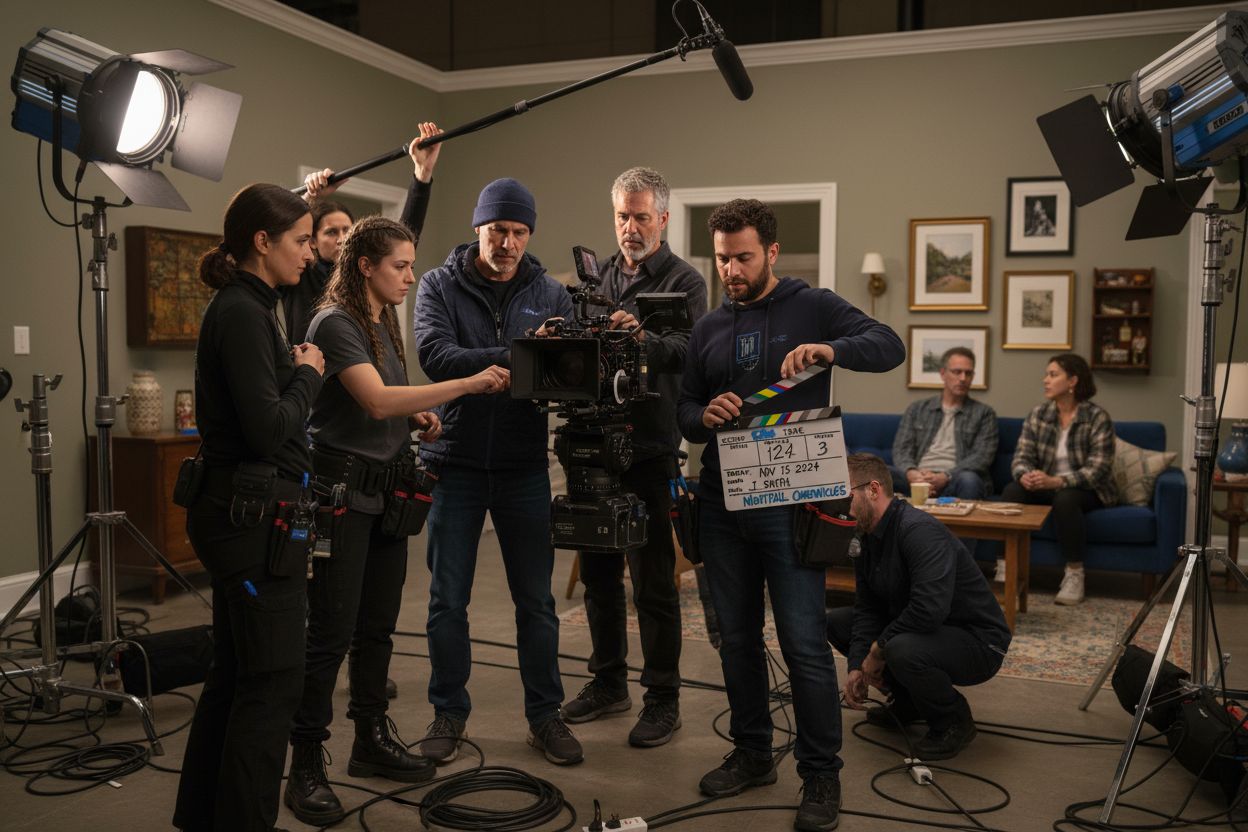 film crew shooting