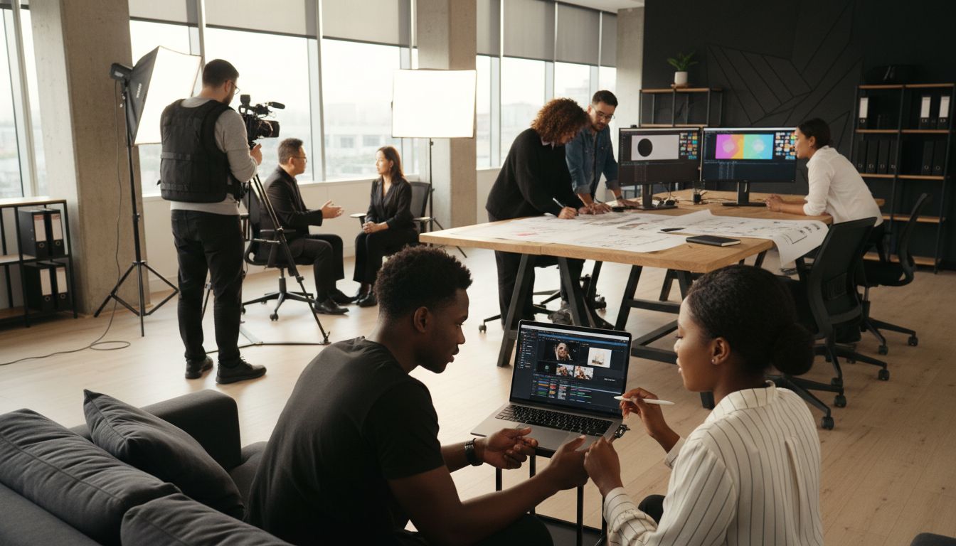 vidéos d'entreprise équipe