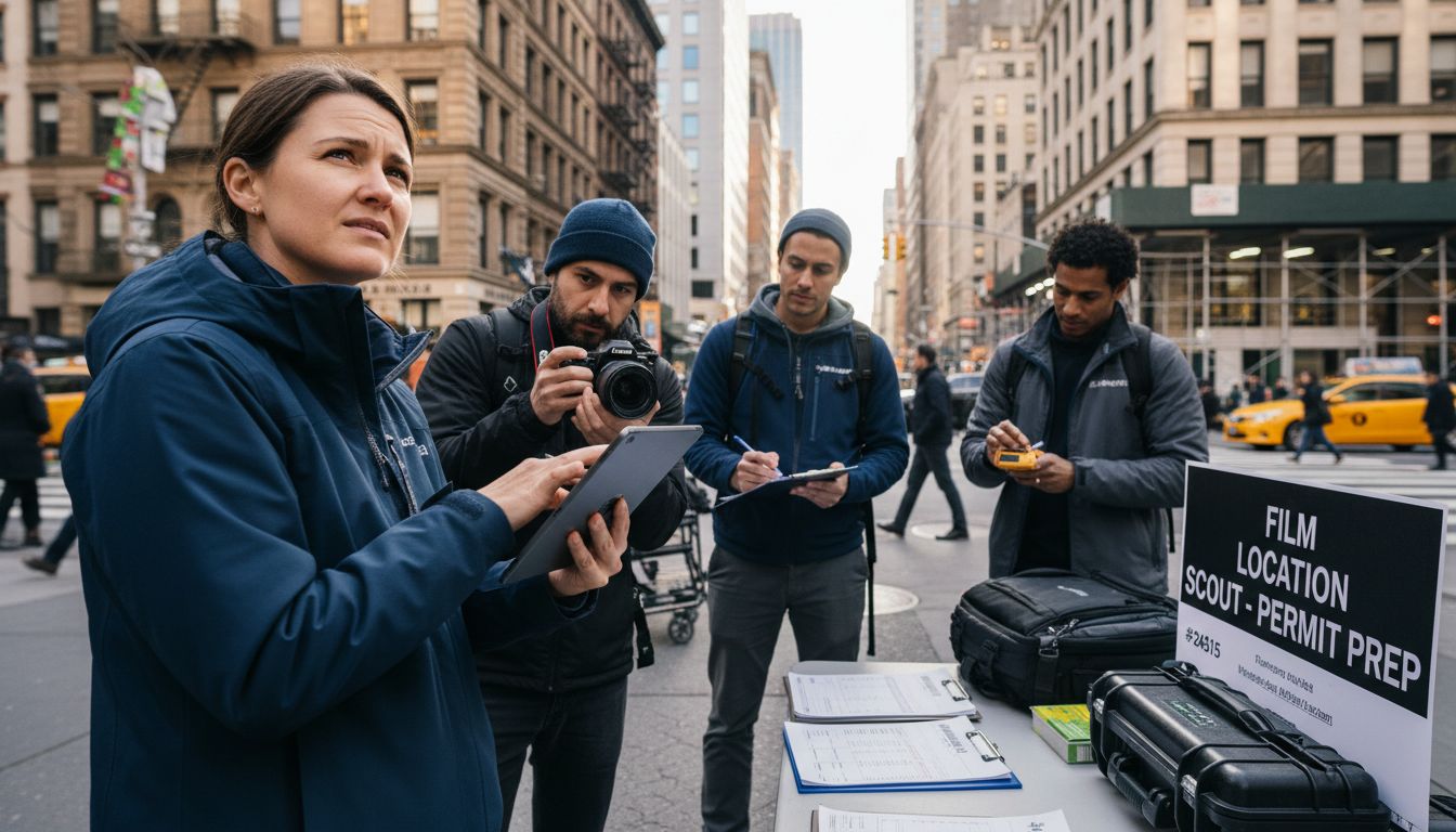 film crew location scouting