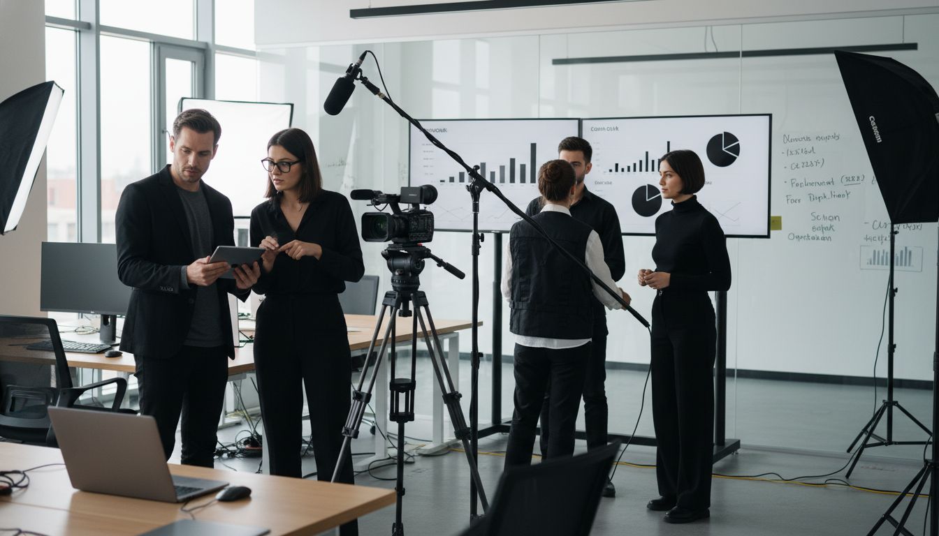équipe tournage entreprise