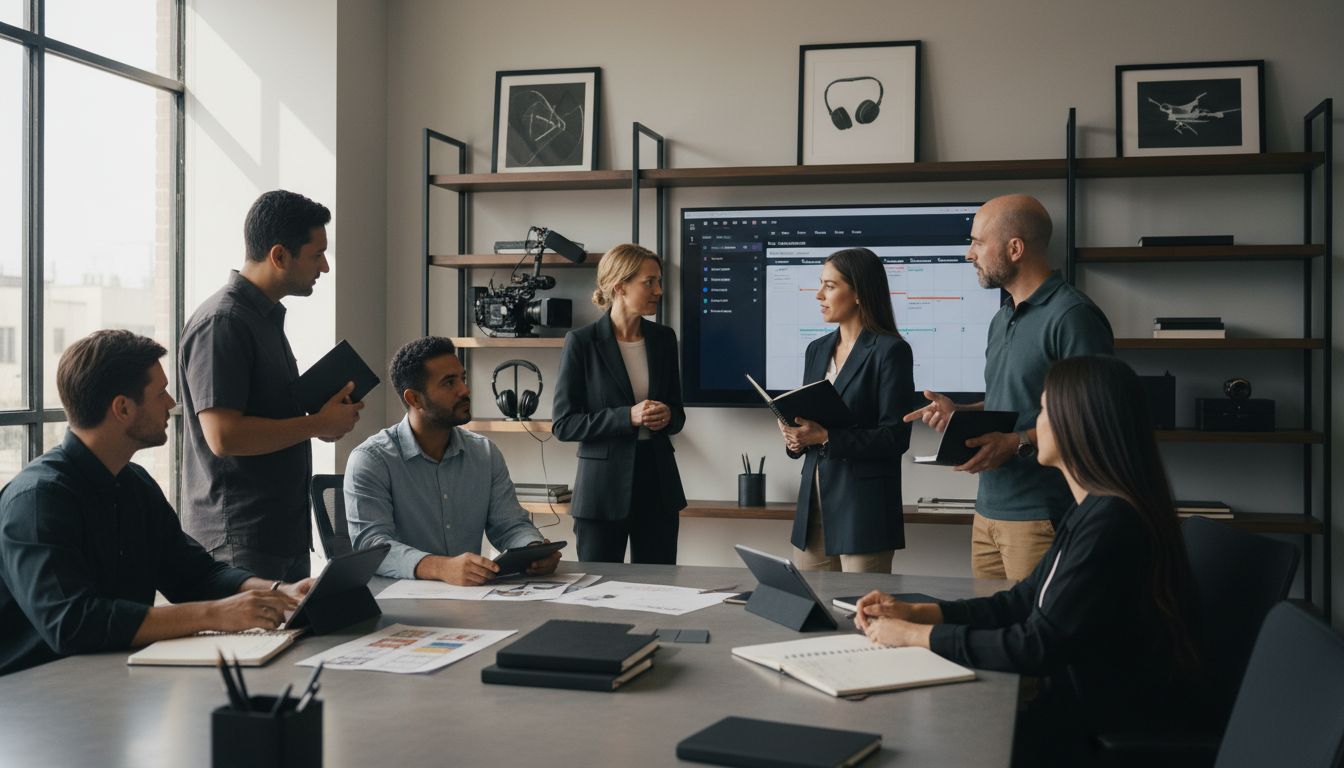 agence vidéo réunion équipe