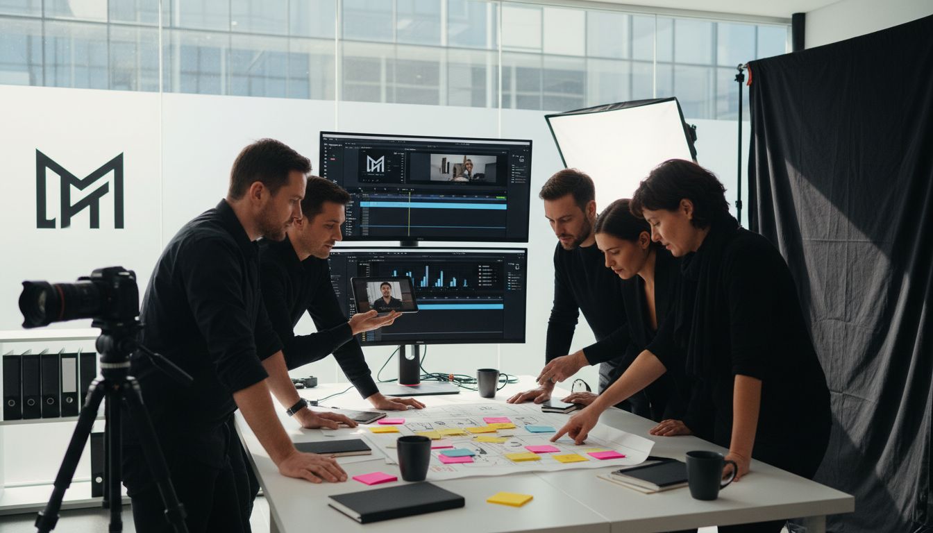 video marketing studio teamwork