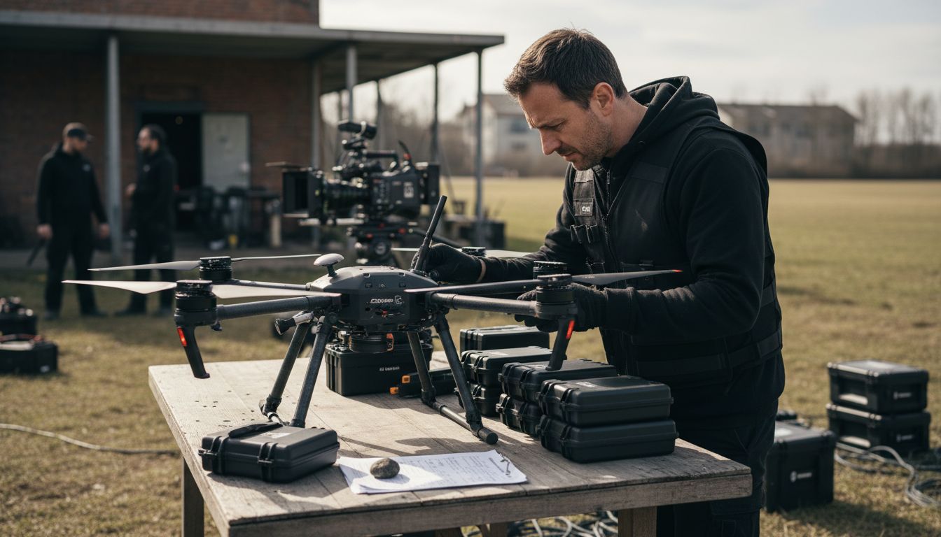 préparation drone matériel