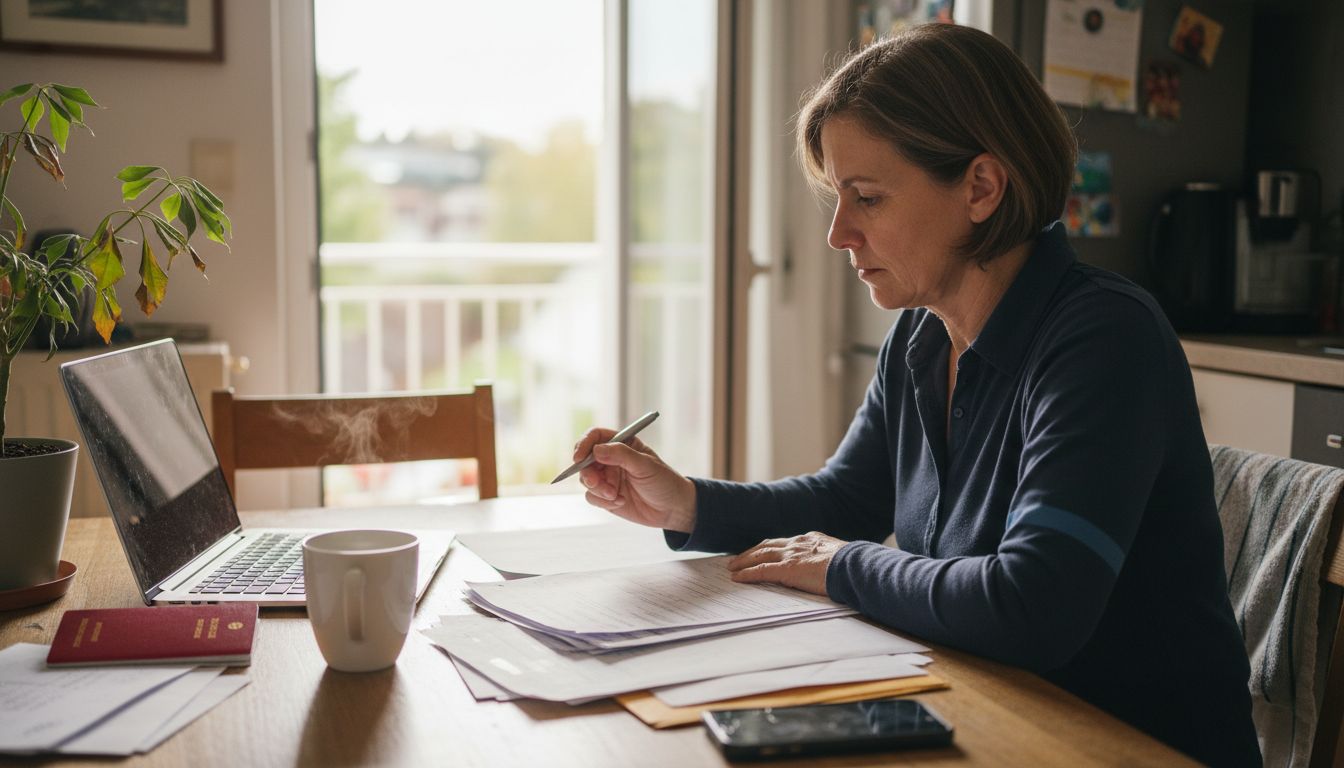 Filling drone registration on kitchen table