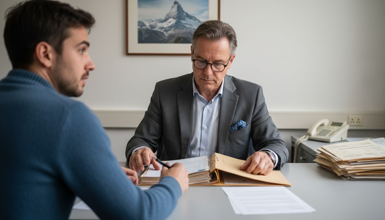 Swiss residency interview with officer