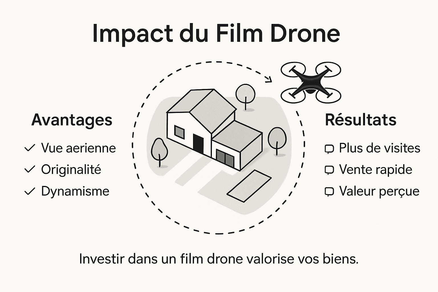 Infographie : comment la prise de vue par drone révolutionne la présentation des biens immobiliers