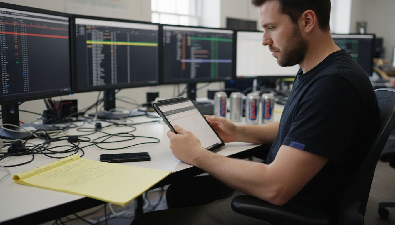 Coordinator setting up time tracking tool