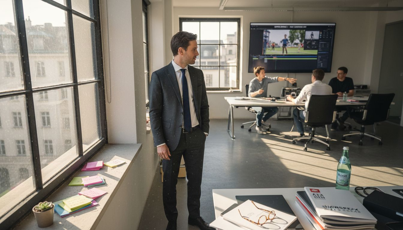 Swiss brand manager oversees video production office