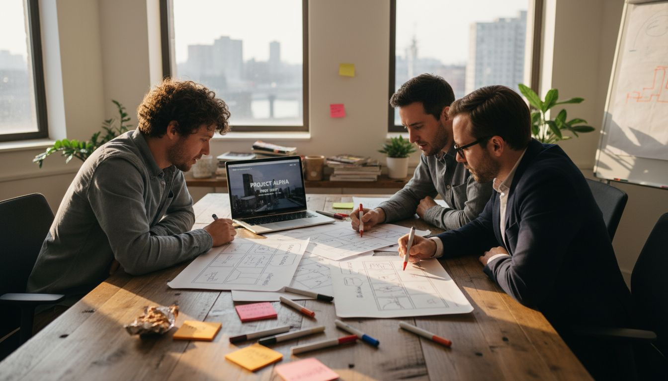 Team planning client engagement video