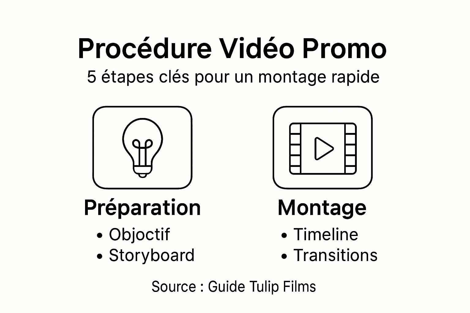 Visuel explicatif : les étapes clés pour réussir le montage vidéo