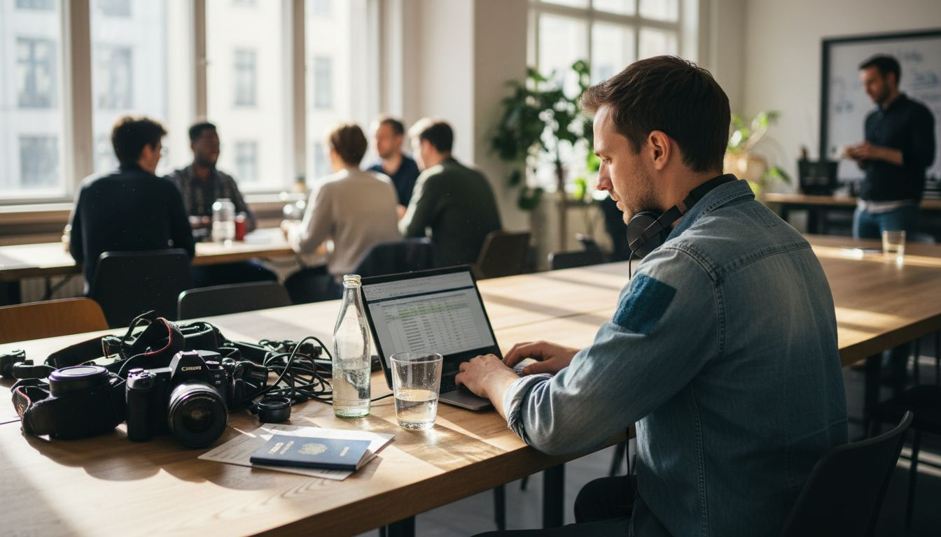 Video producer scheduling in coworking space