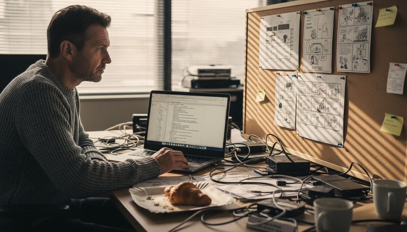 Producer reviews detailed video script layout