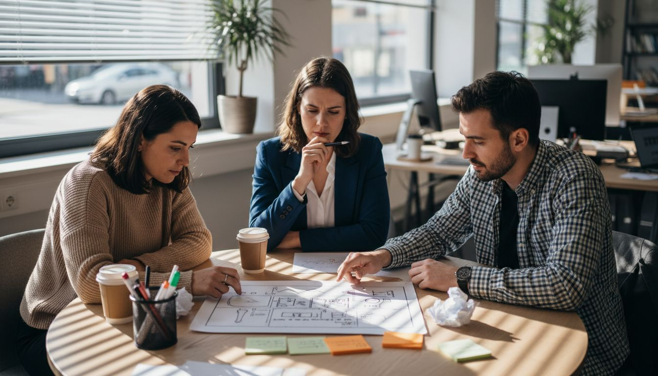 Point d’équipe dédié à l’élaboration de notre stratégie vidéo