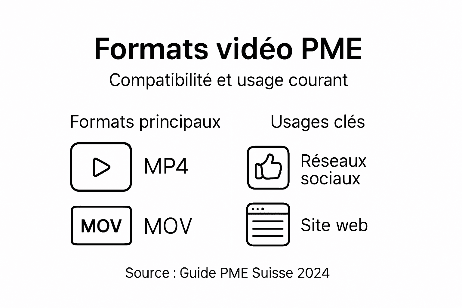 Panorama des formats vidéo adaptés aux PME et de leurs principaux usages