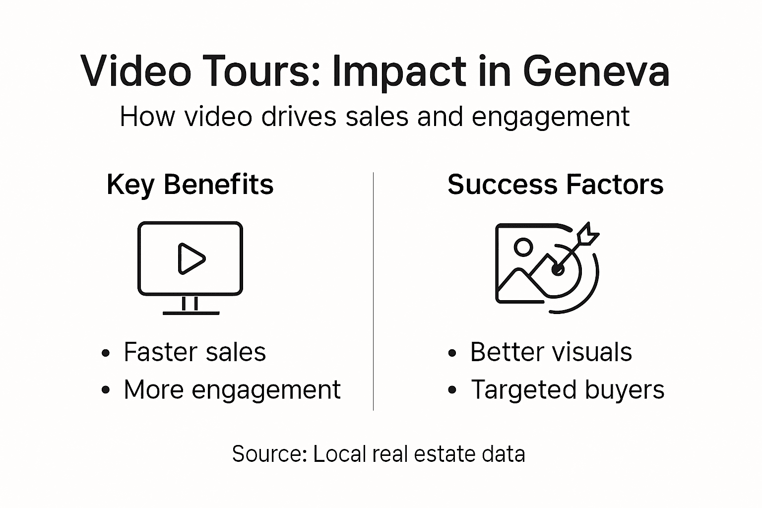Infographic of video tour effects in Geneva real estate
