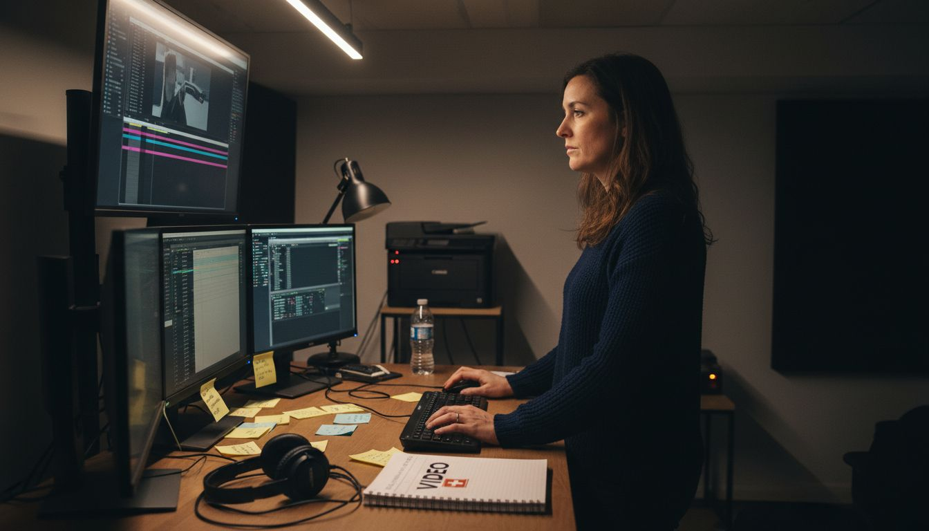 Supervisor manages editing team deadlines