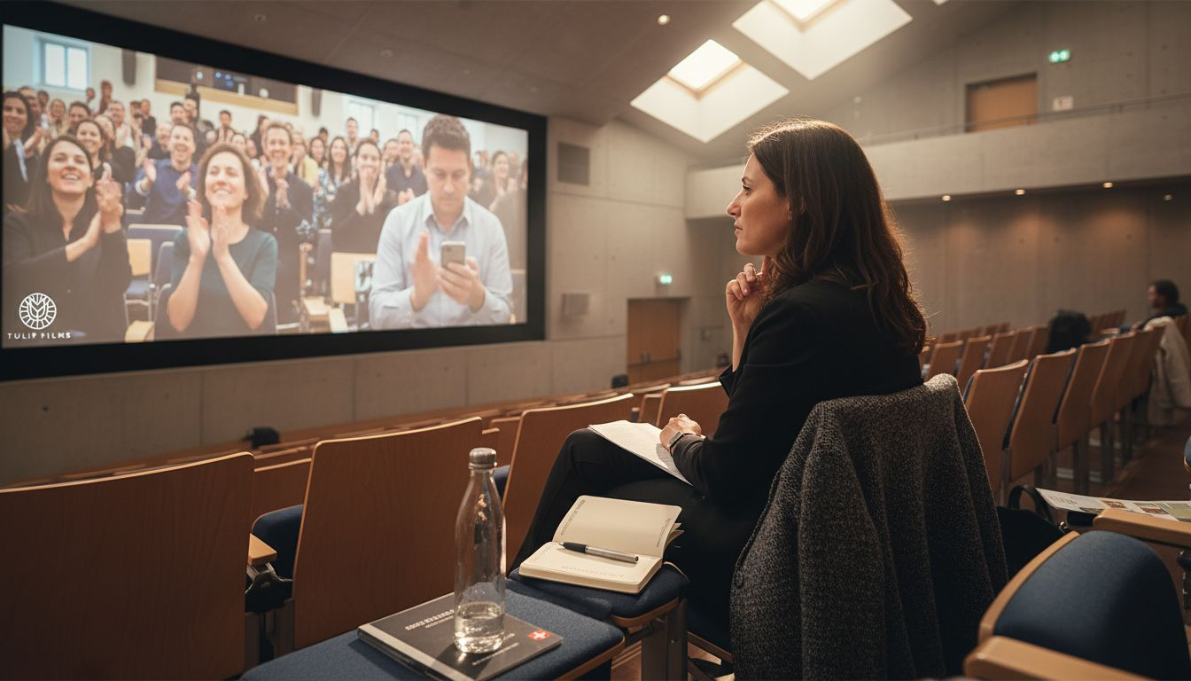 Un public captivé tout au long de la projection lors de notre événement