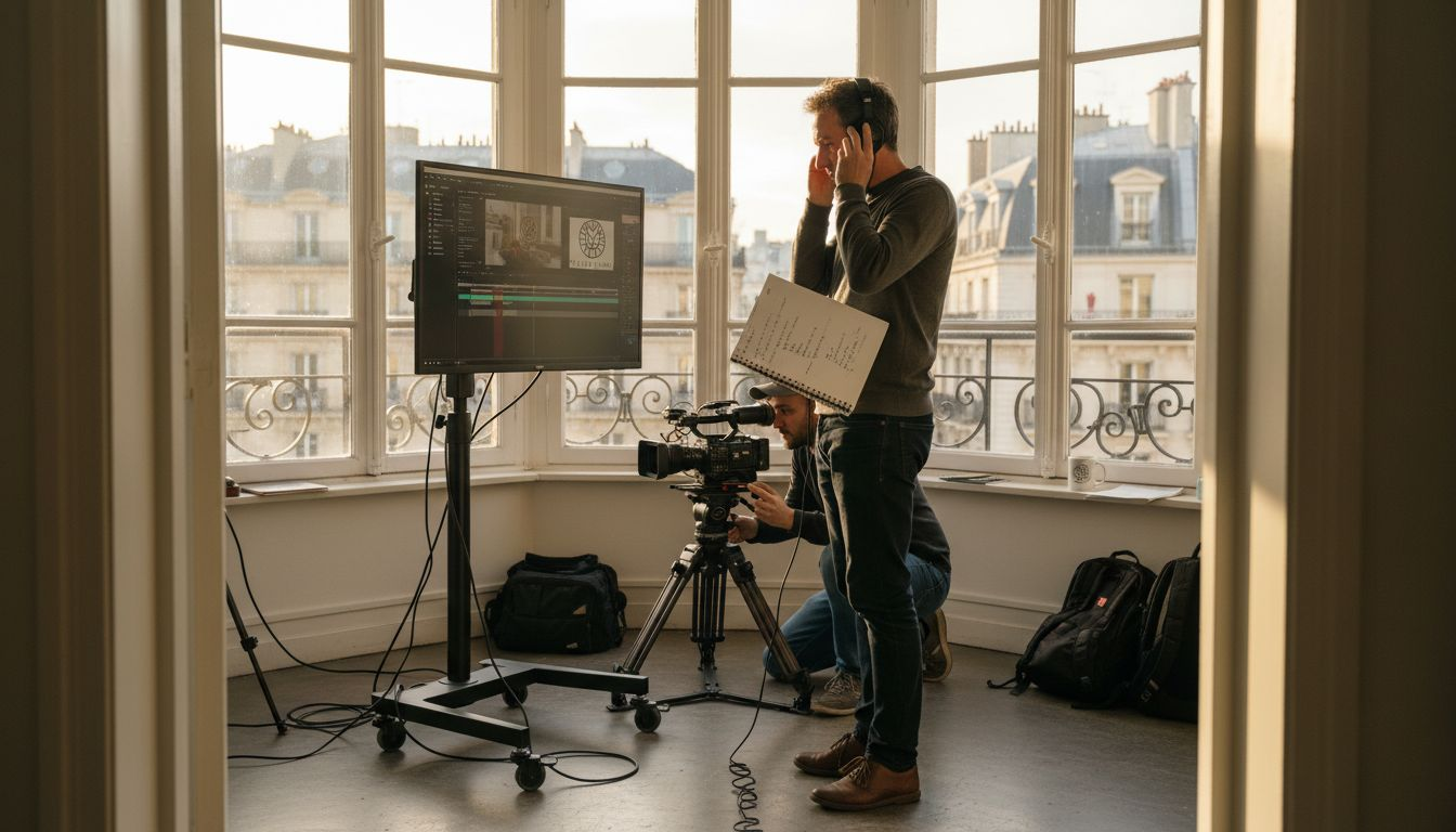 Réalisation d’un spot pub dans un bureau en conditions réelles