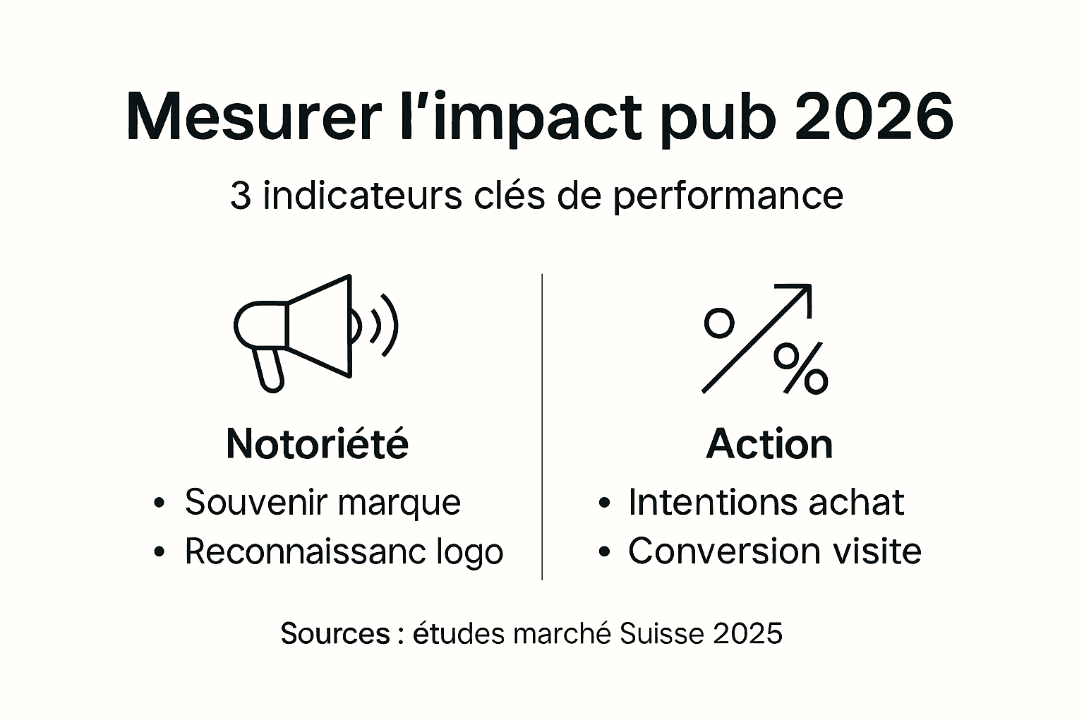 Infographie : les points essentiels pour mesurer l’impact d’un spot publicitaire