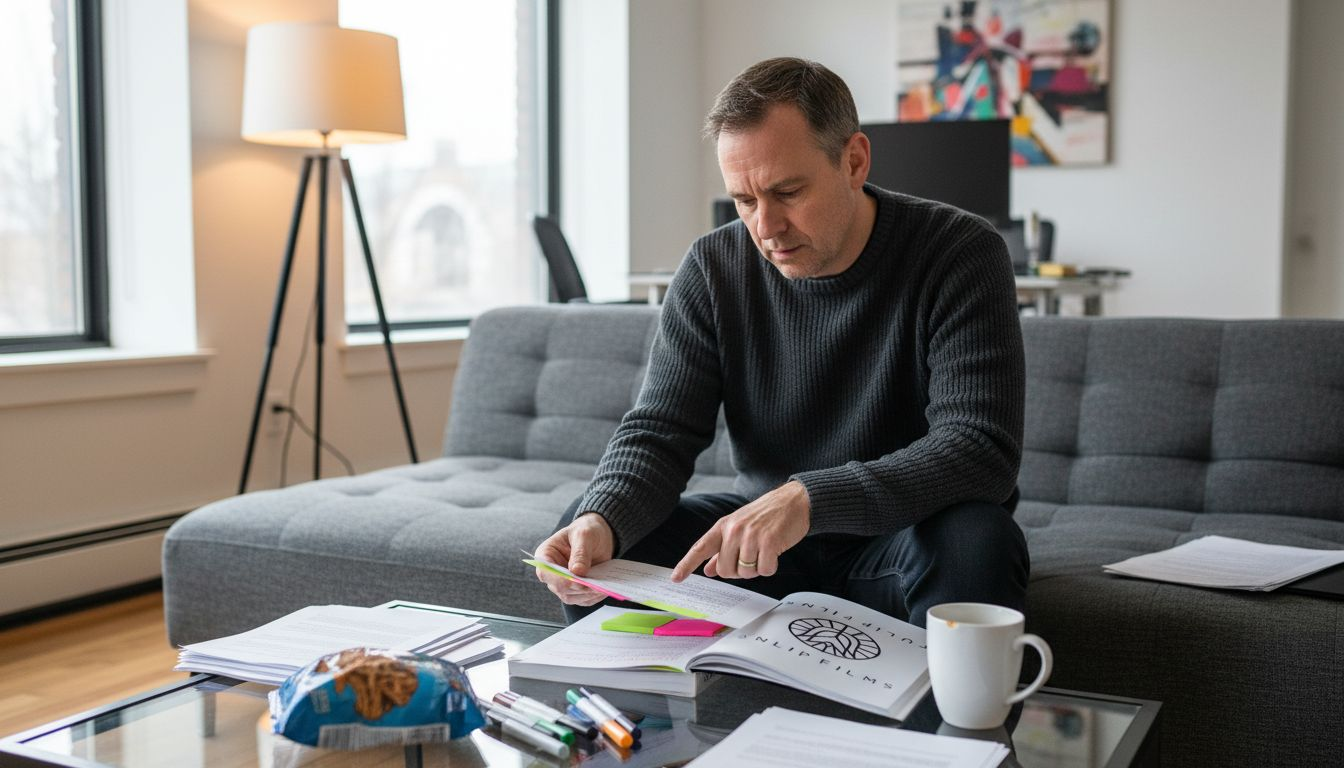 Man compares script to brand guidelines