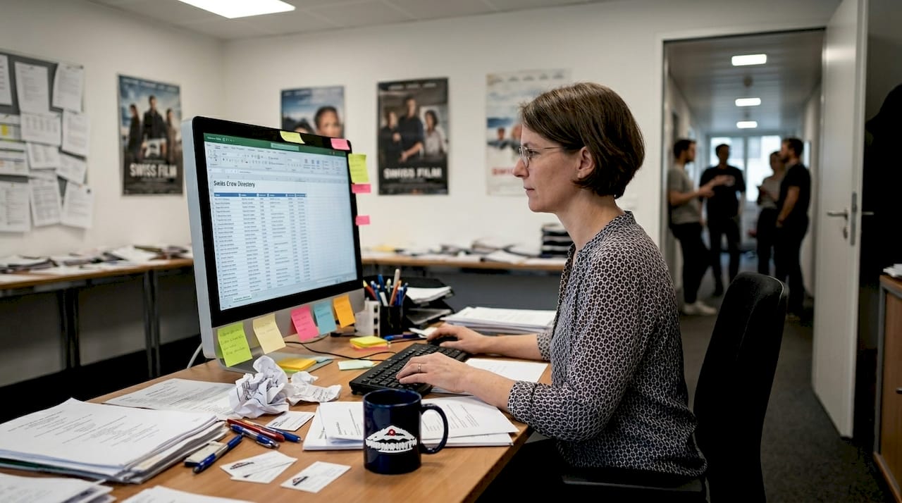 Coordinator searching Swiss crew recruitment database