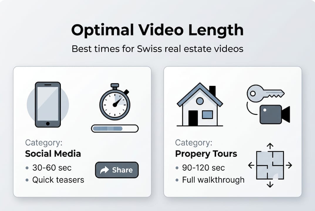 Infographic comparing Swiss video lengths