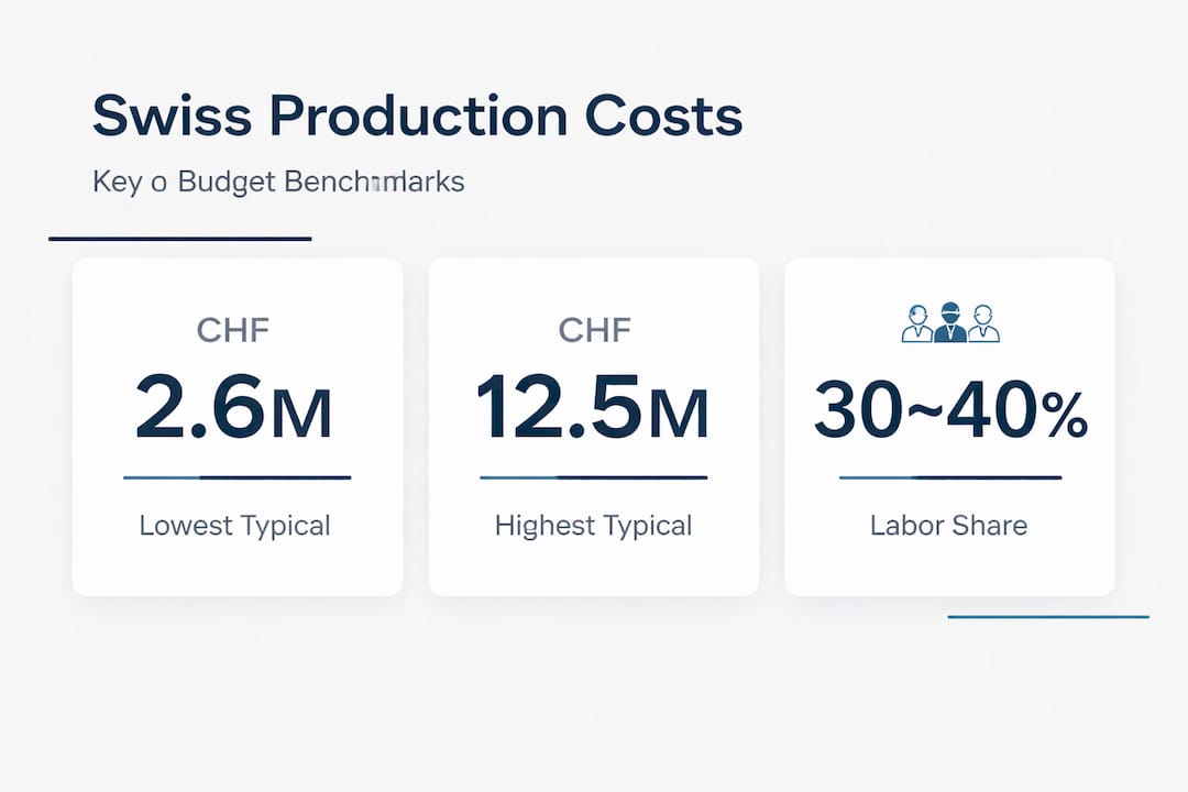 Swiss video production benchmark statistics infographic