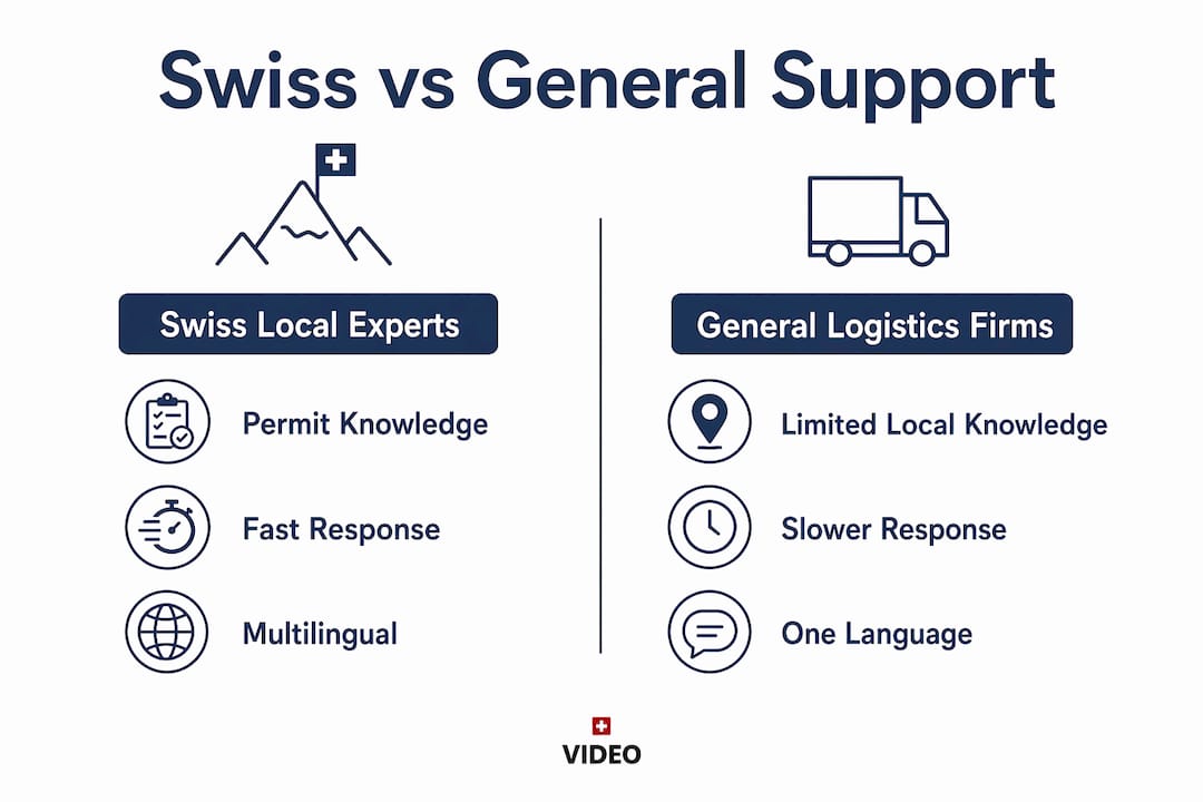 Comparison infographic Swiss and general film support services