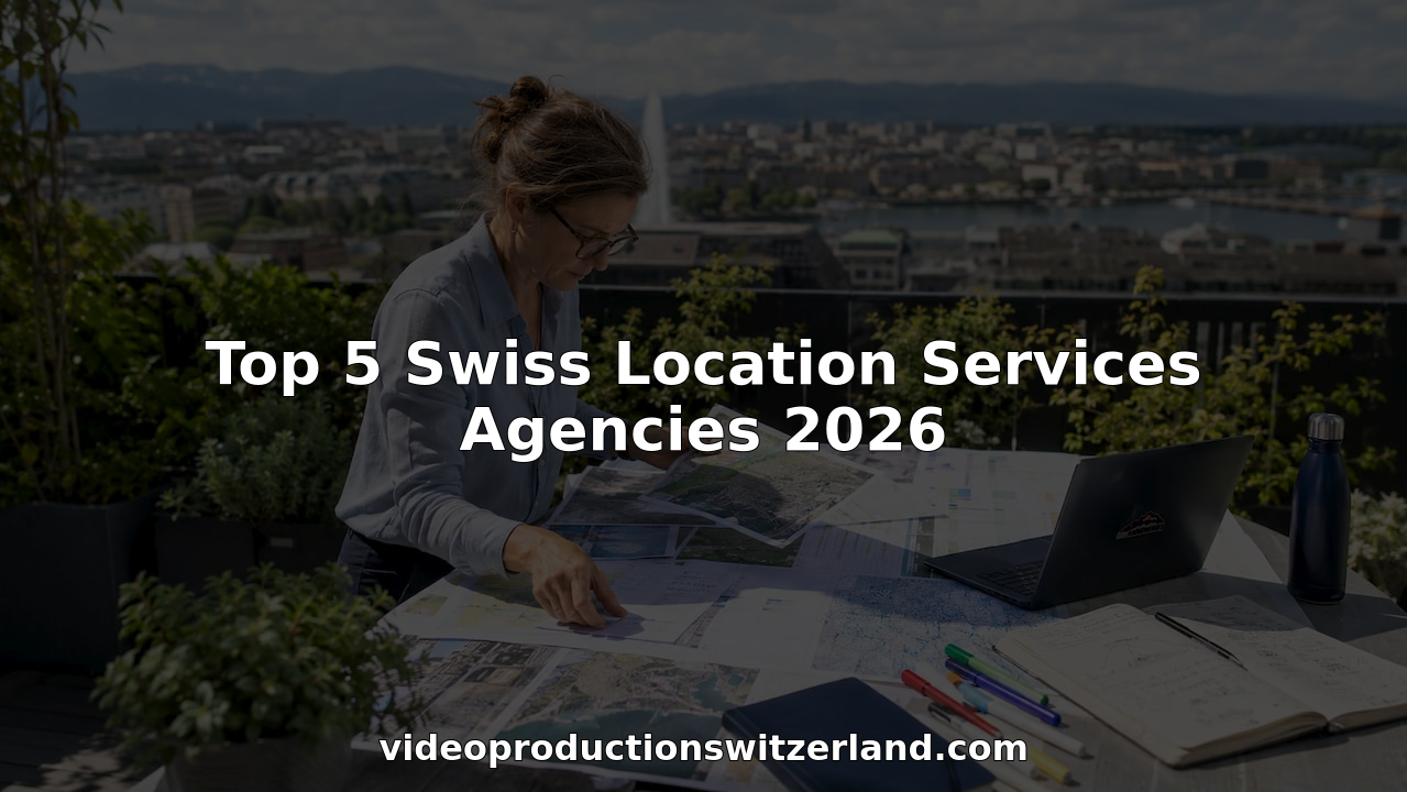 Coordinator organizing Swiss location service materials