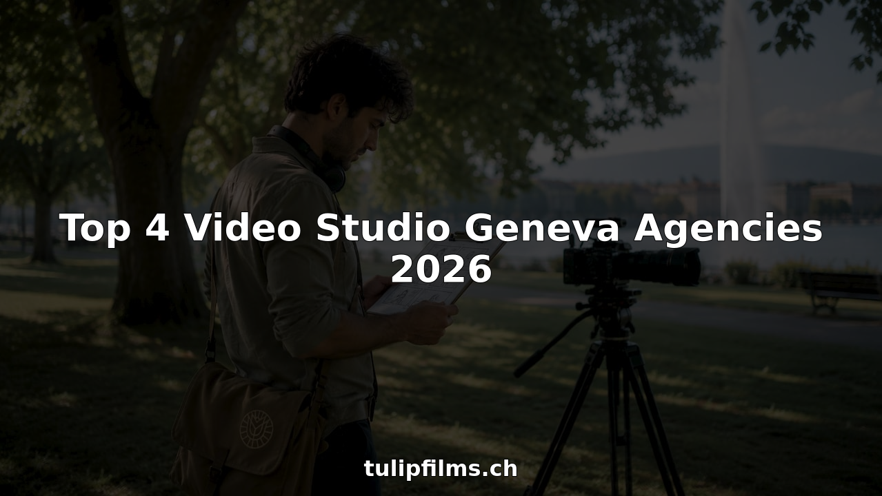 Video director reviewing storyboard in Geneva studio