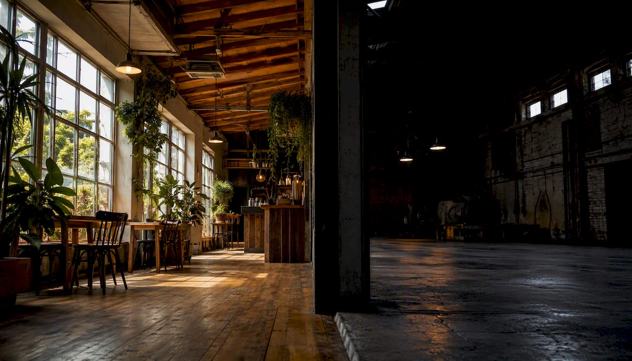 Contrasting office and loft film locations