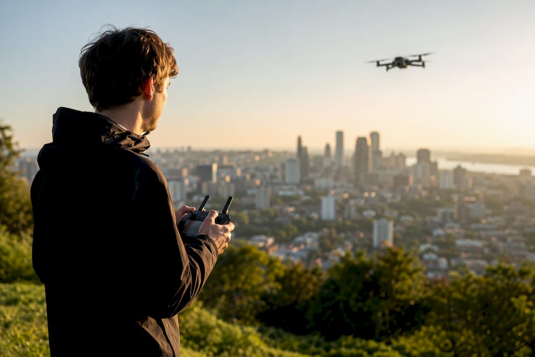 Pilotage d’un drone pour réaliser des prises de vue aériennes en 4K
