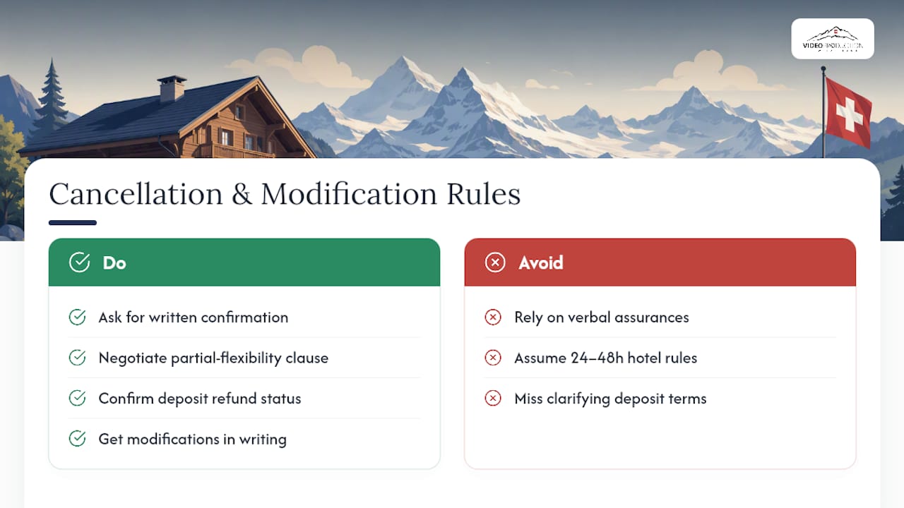 What Are the Standard Cancellation and Modification Policies? — overview diagram