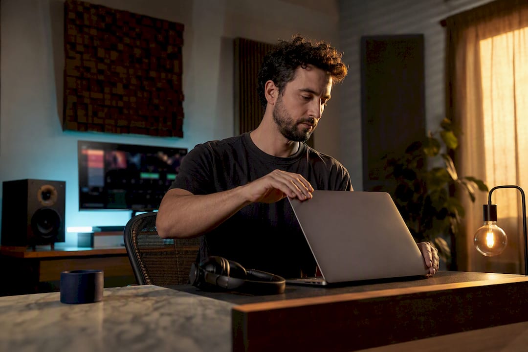 Remote creative ending a focused work session