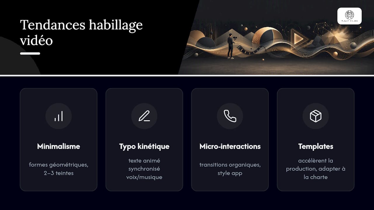 Les tendances actuelles en habillage graphique vidéo — overview diagram