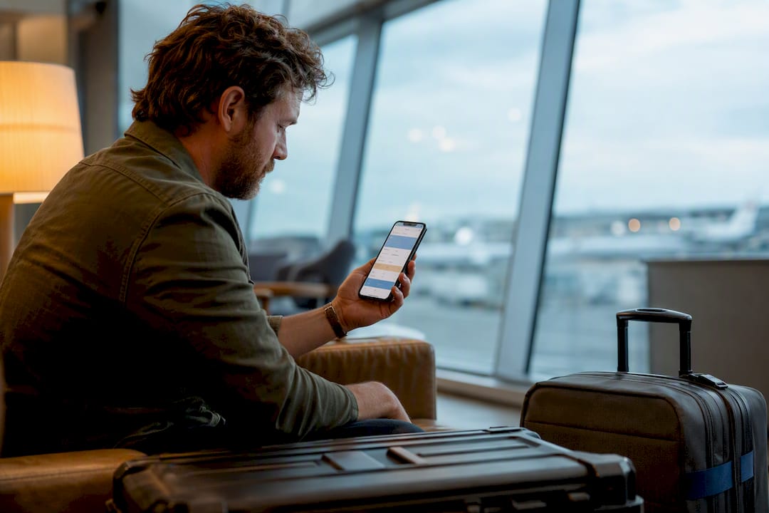 Production coordinator reviewing travel insurance quote