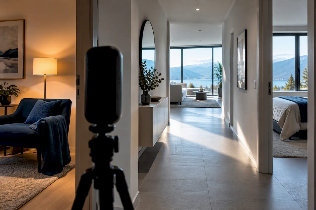 Caméra 360 dans une maison à vendre